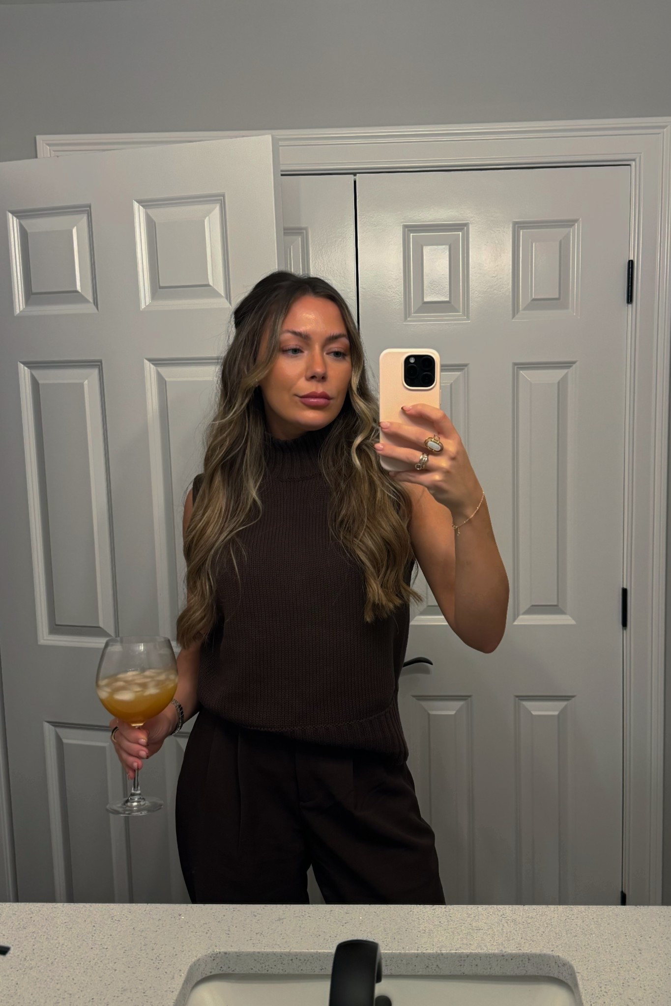 sweater is the Mockneck Sweater
Shell Top from Abercrombie in size S but unfortunately it is sold out 😩 bottoms are in stock though! wearing size 25. my usual size is 26L but I bought these in store and they were sold out of all other sizes

#LTKWorkwear #LTKCyberWeek #LTKootd