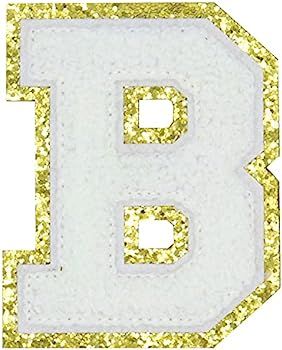 Letter Patch Iron On，Varsity Chenille English Letter A-Z Iron Repair Patches Alphabet Sewing Ap... | Amazon (US)