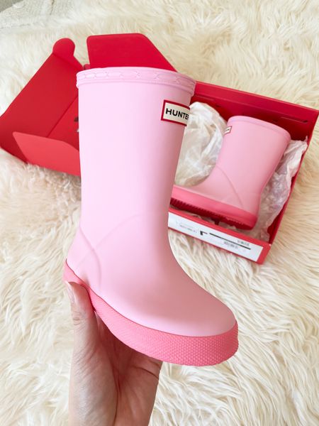 Toddler pink Hunter boots, girls rain boots for back to school. On sale for $46.99. Regular price $70. Nordstrom anniversary sale. I got size 8

#LTKxNSale #LTKshoecrush #LTKkids