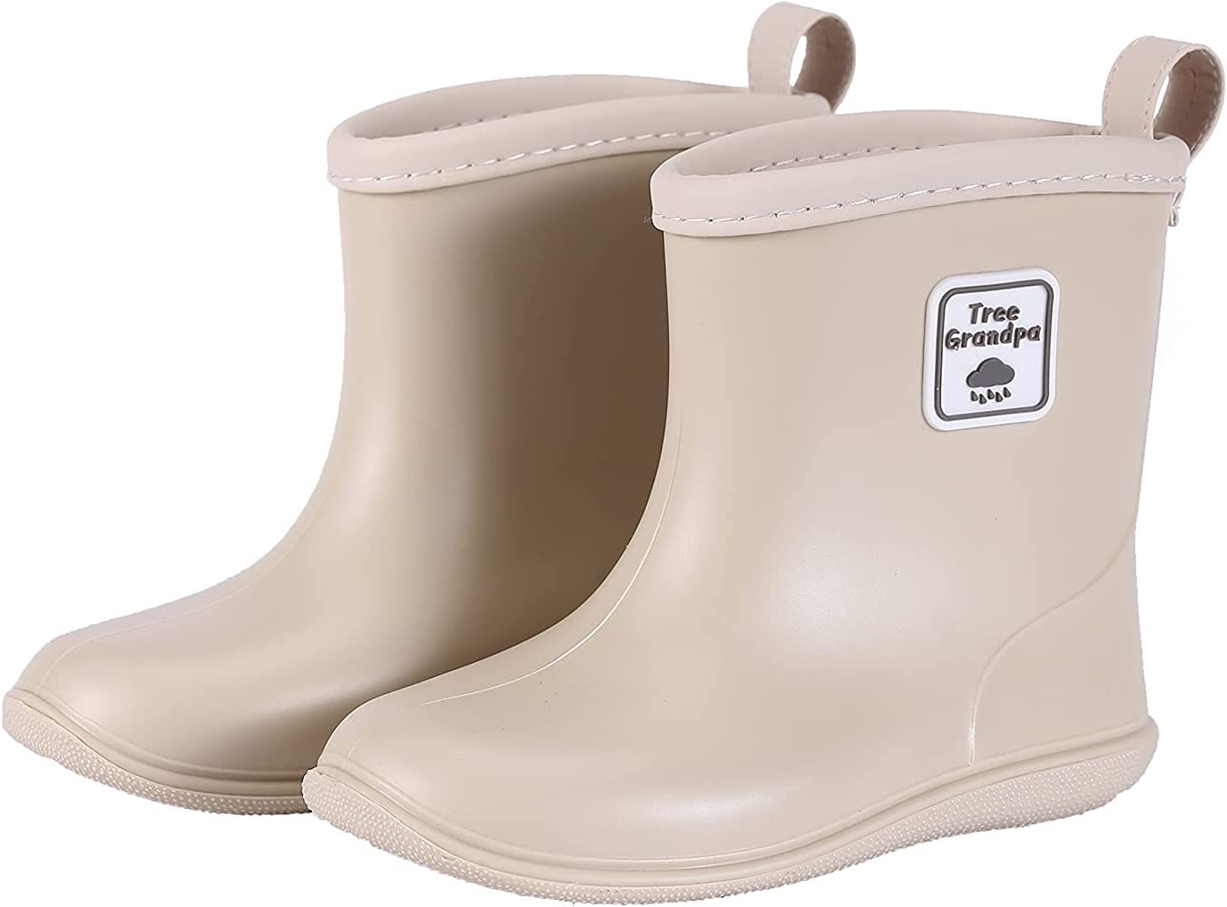 Tree Grandpa Toddler Rain Boots Baby Kids Easy-on Rain shoes Children Waterproof Shoes for Boys Girl | Amazon (US)