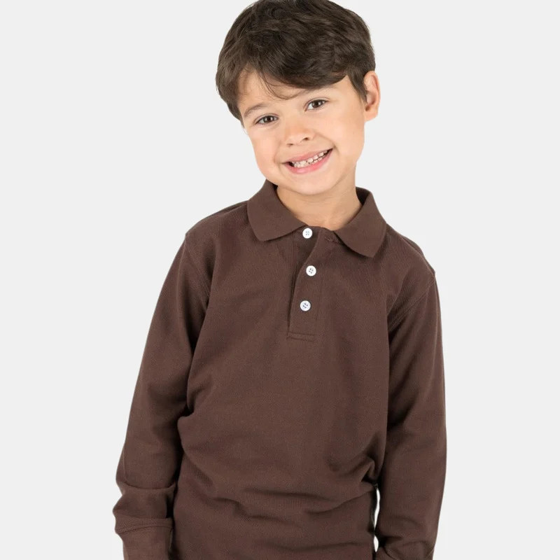 Leveret Polo Shirt Neutrals - Brown - 3Y | Verishop
