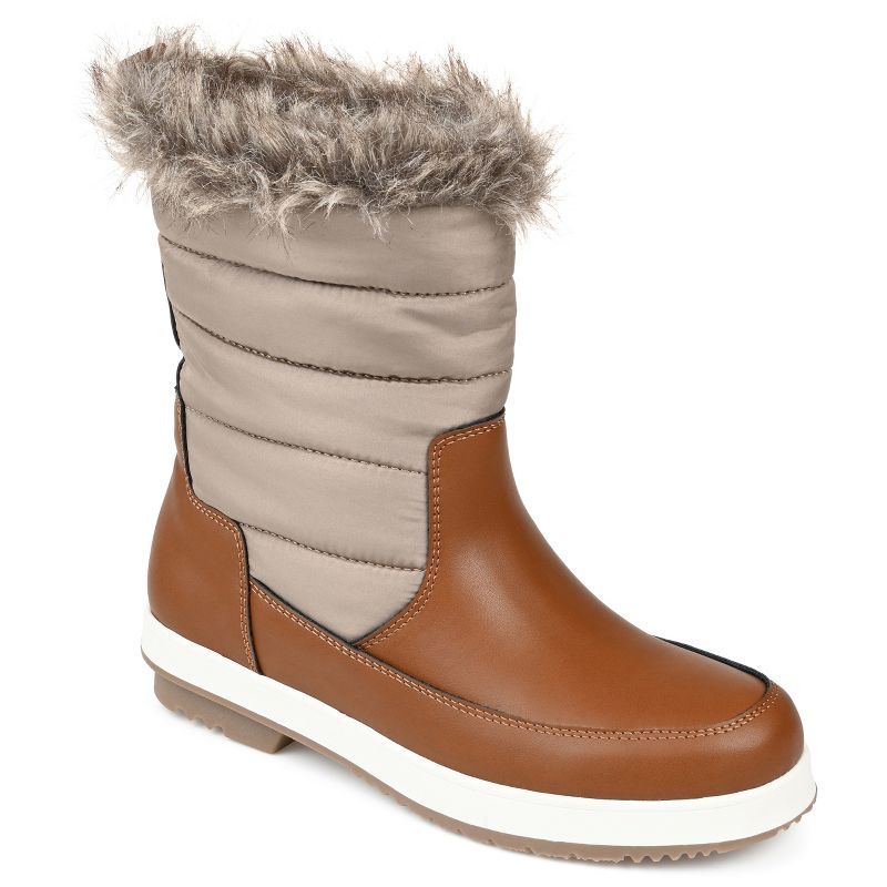 Journee Collection Womens Marie Tru Comfort Foam Block Heel Winter Boots | Target
