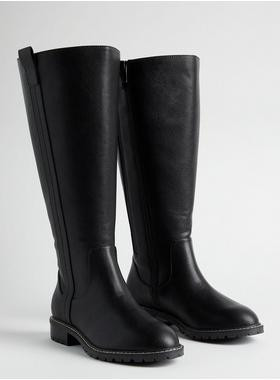 Contrast Stitch Knee Boot WW) | Torrid (US & Canada)