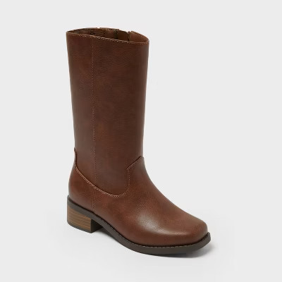 Girls' Sade Stove Pipe Boots - Cat & Jack™ Brown | Target