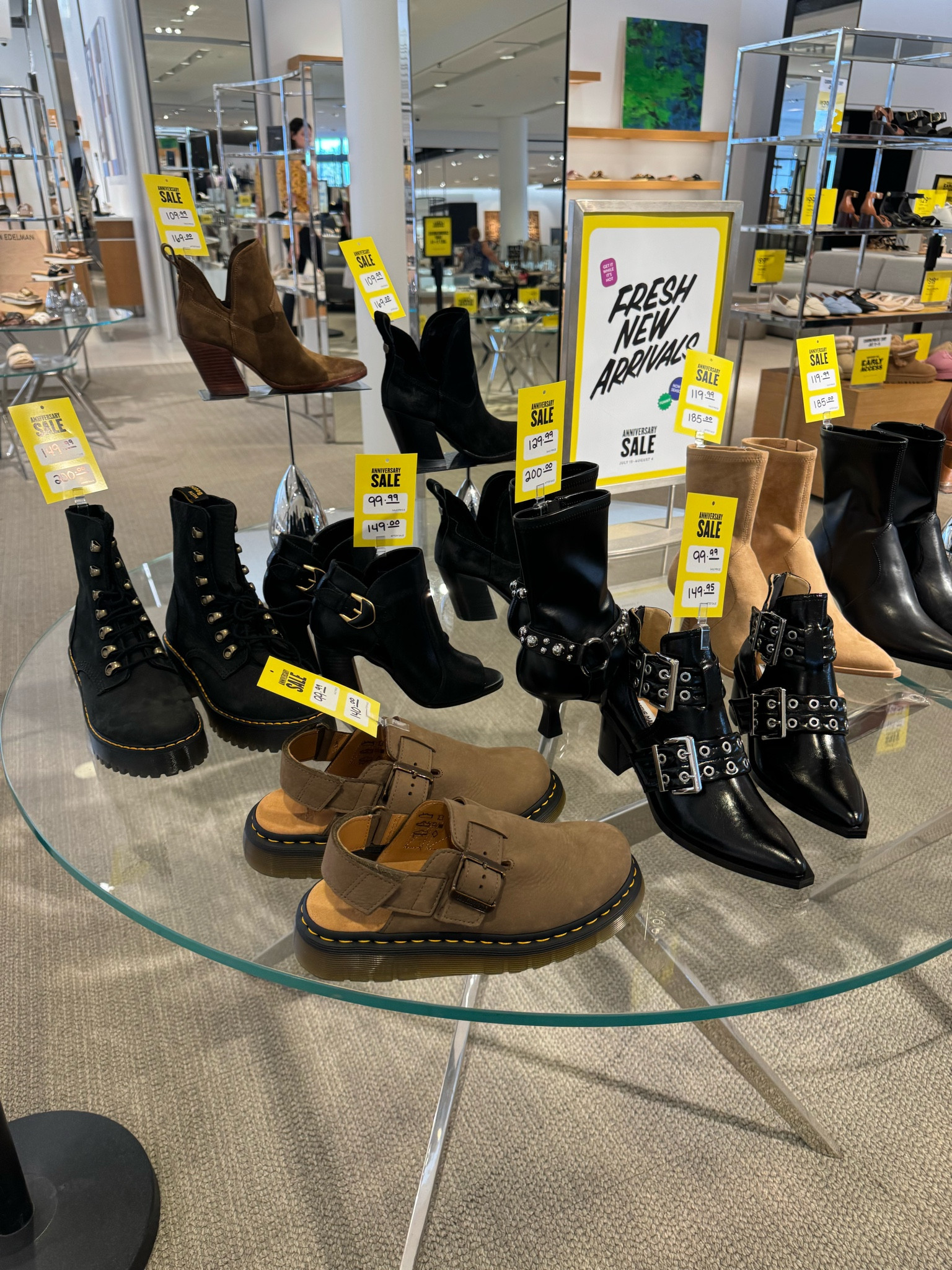 My store did not have a lot of boots, but this table was the boots they did have! I was not shopping for boots or booties this year, but wanted to make sure I grabbed a photo! I will link any that are still in stock for you to shop (they are all under $150! 

#LTKSaleAlert #LTKxNSale #LTKShoeCrush