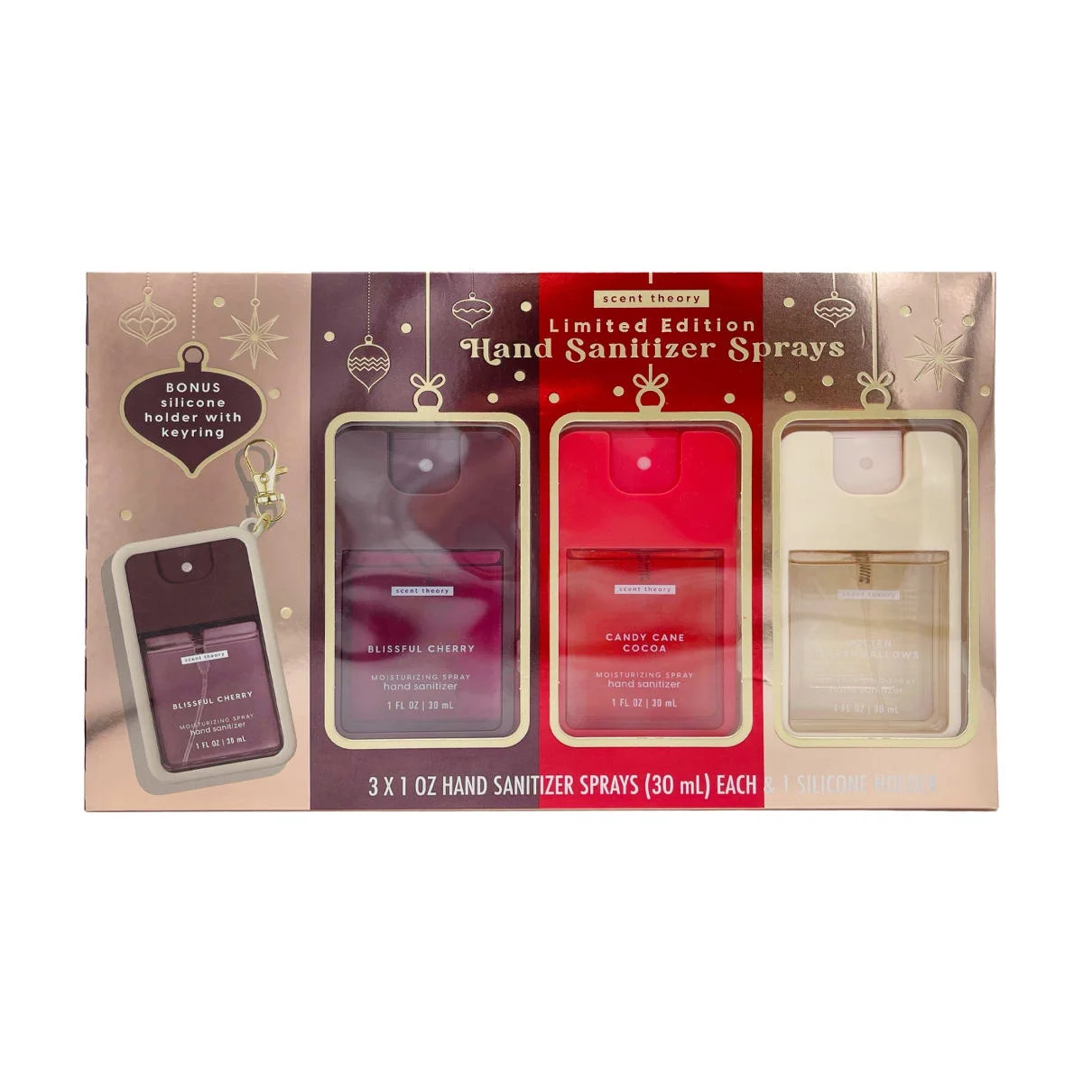 Scent Theory Limited Edition Holiday Hand Sanitizer Spray Gift Set, 3 Piece | Walmart (US)