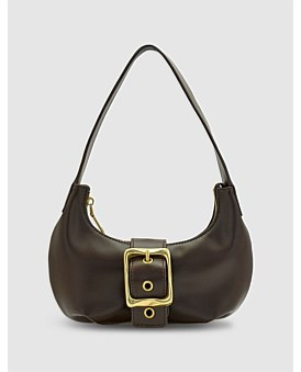 David Jones BRIE LEON Everyday Mini Baguette Bag in Chocolate | David Jones (Australia & New Zealand)