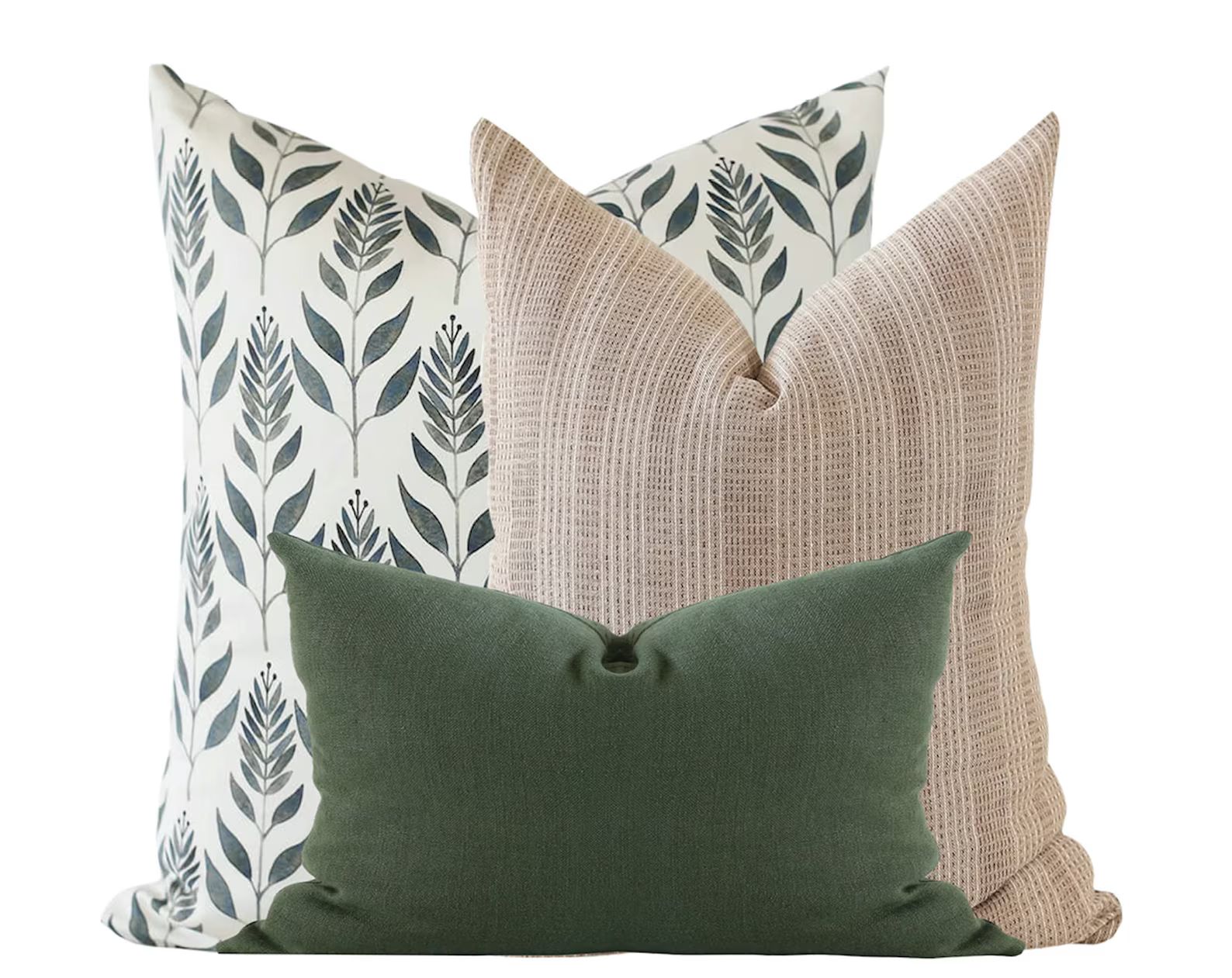 Pillow Combination Set Botanical Pillow Covers Designer - Etsy | Etsy (US)