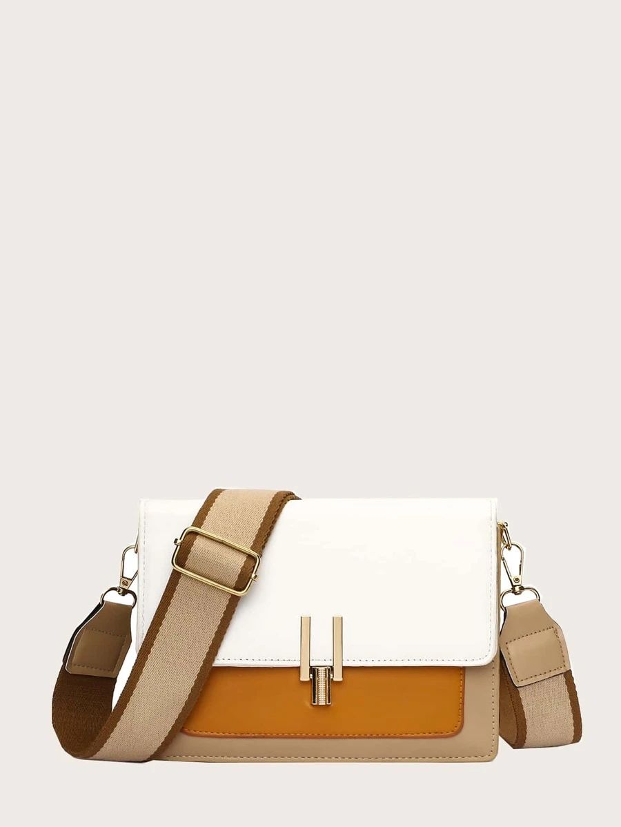 Color Block Crossbody Bag | SHEIN