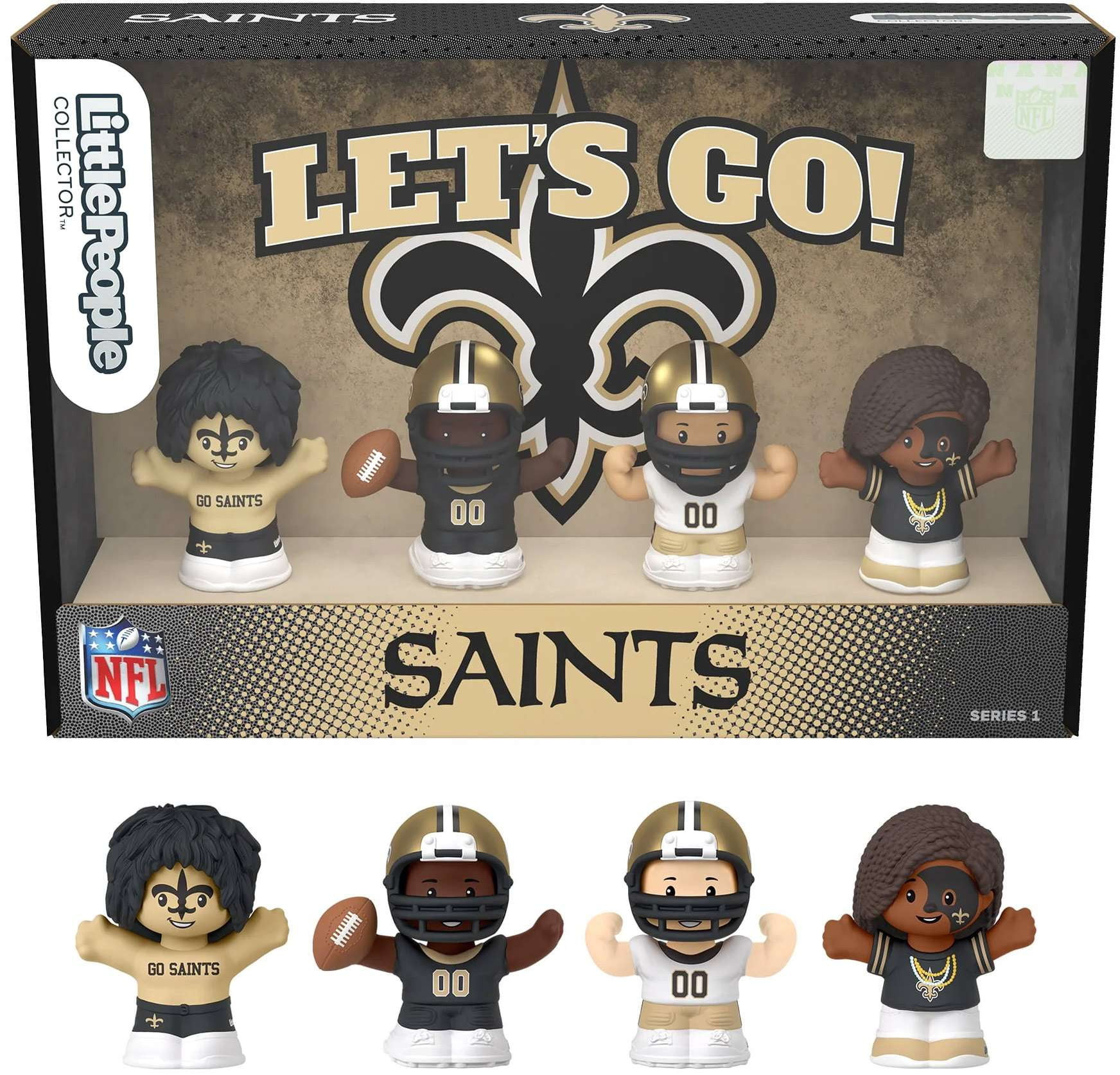 Fisher-Price Little People New Orleans Saints Four-Piece NFL Collector Set - Walmart.com | Walmart (US)