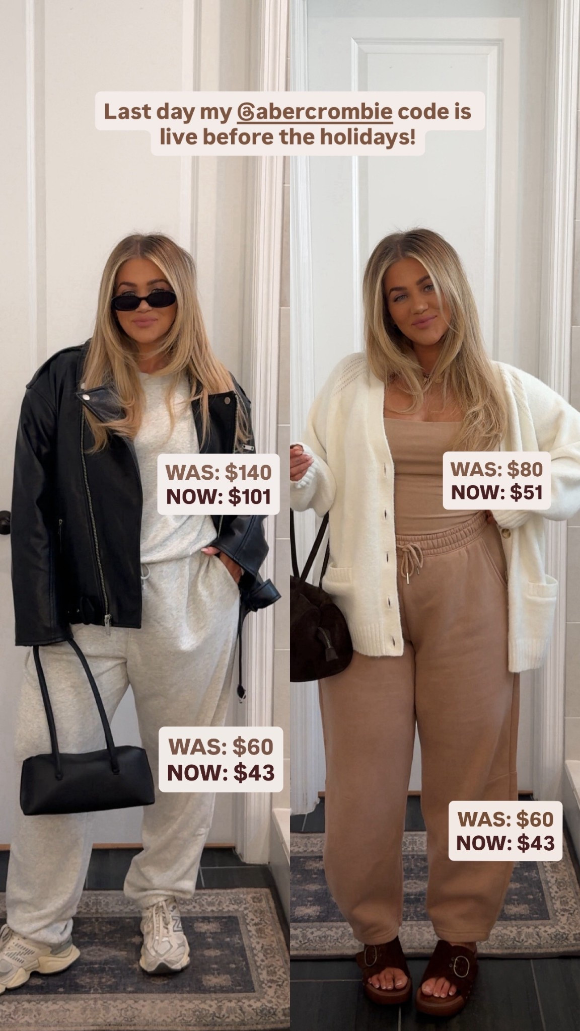 Last day my Abercrombie code is live🤎 Code: AFKELSEYB 

#LTKMidsize #LTKSaleAlert #LTKHoliday