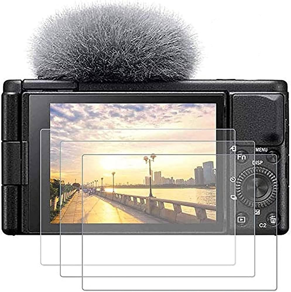 PCTC Tempered Glass Screen Protector Compatible for Sony ZV-E10 ZV-1 ZV-1M2 ZV1M2 ZVE10 ZV1 ZV-1F... | Amazon (US)