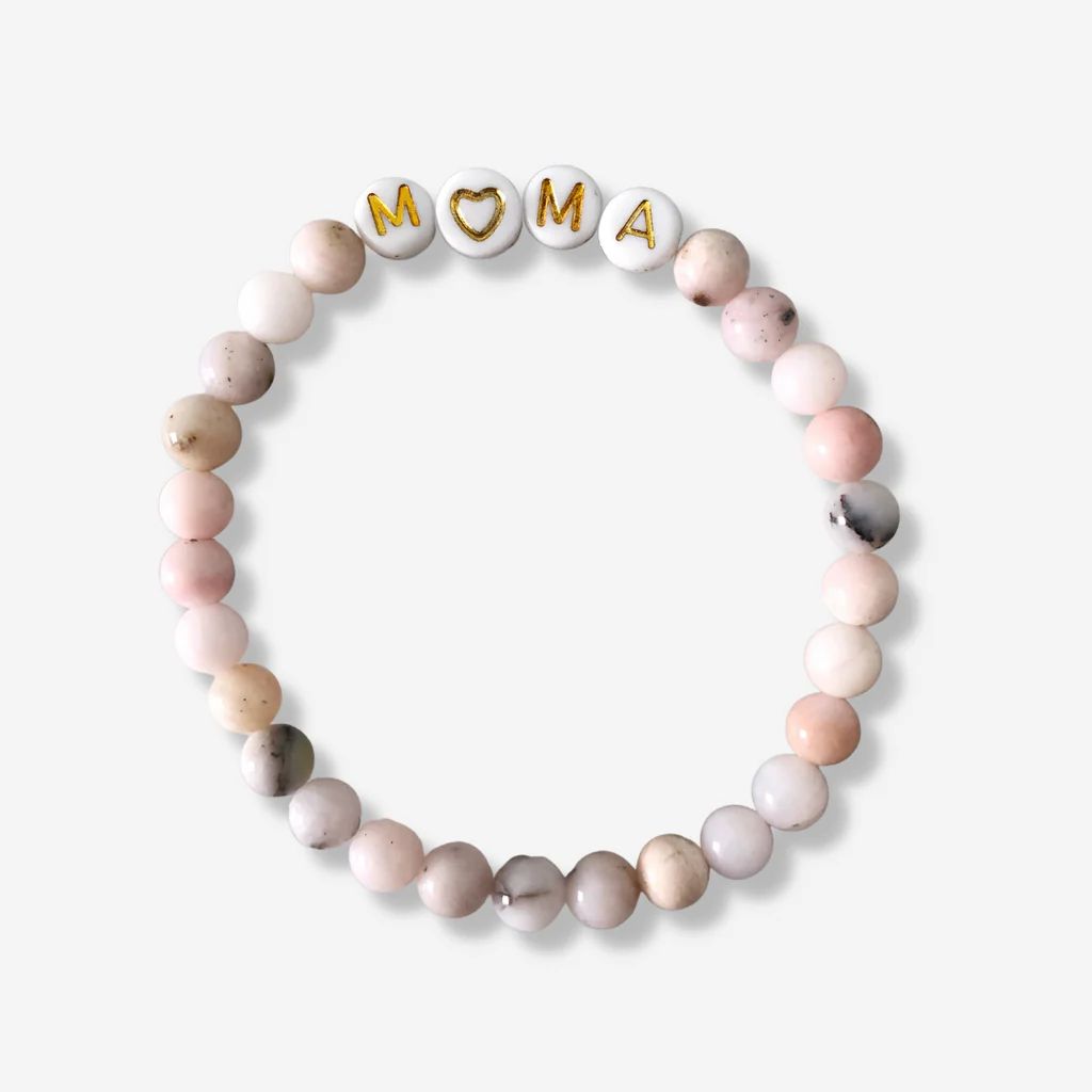 Custom Name Bracelet | Pink Opal | Alexandra Gioia