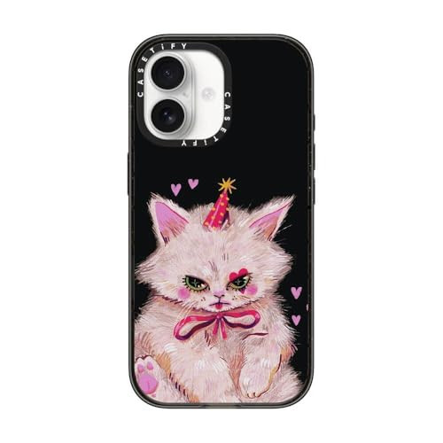 CASETiFY Impact iPhone 17 Case [Slim/Compatible with Magsafe / 8.2 ft. 4X Military Grade Drop Protection] - Clown Kitty - Clear Black | Amazon (US)