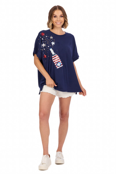 4Th Of July Sparkle Top | Mud Pie
