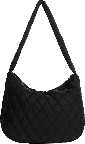 Women Large Puffy Tote Bag Quilted Down Cotton Padding Shoulder Bag Winter Warm Lightweight Handb... | Amazon (US)