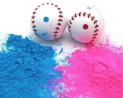 Gender Reveal Baseball, 1 Pink and 1 Blue Ball, Gender Reveal Ideals, for Boy or Girl Gender Reveal  | Amazon (US)