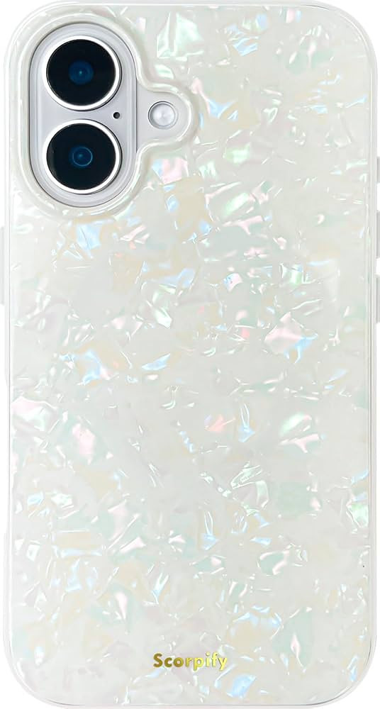 SCORPIFY for iPhone 16 Plus Case [Compatible with MagSafe] with Colorful Pearl Iridescent Design,... | Amazon (US)