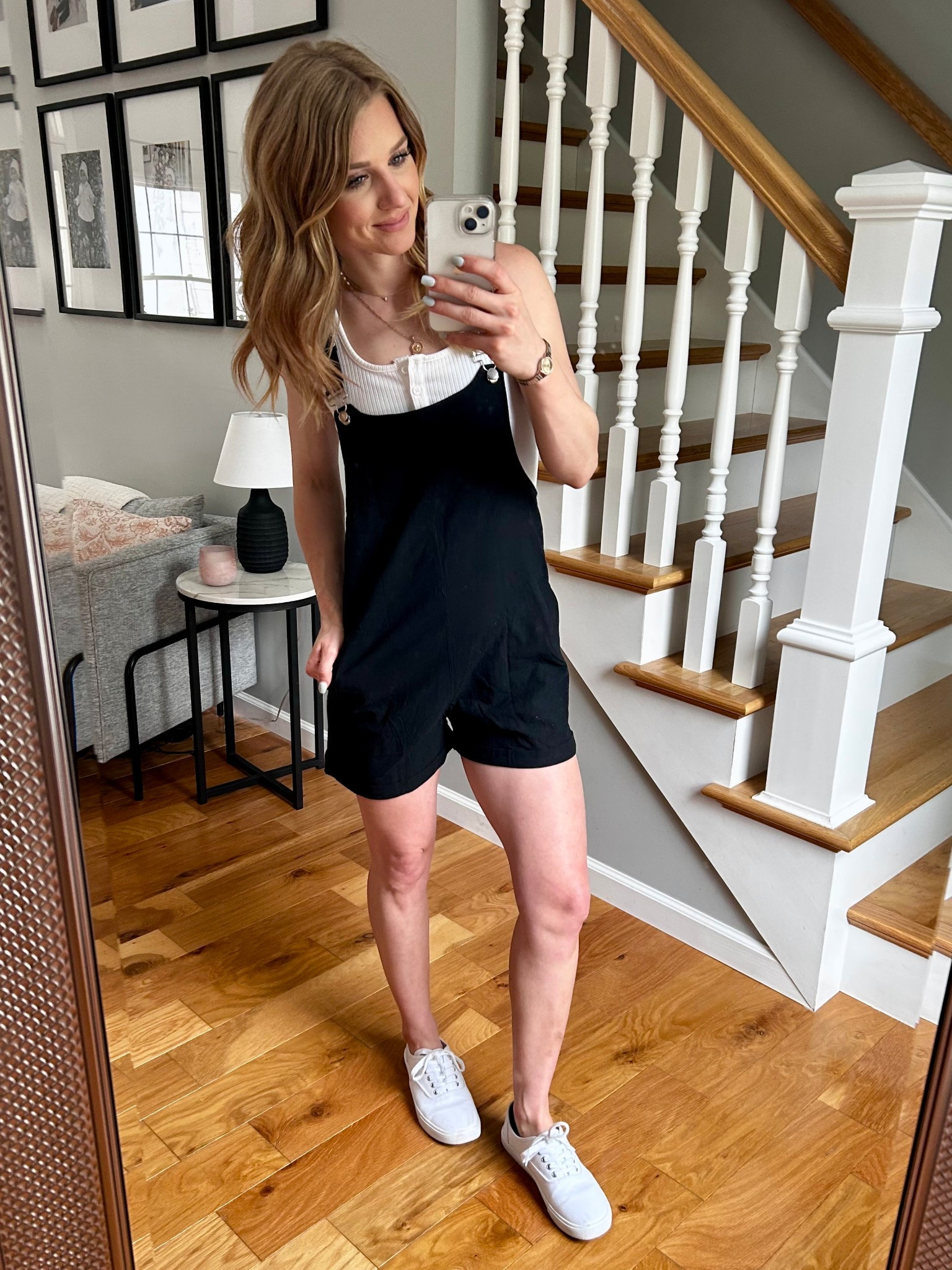 Black Linen/Cotton Overalls.Spring and Summer Outfit 