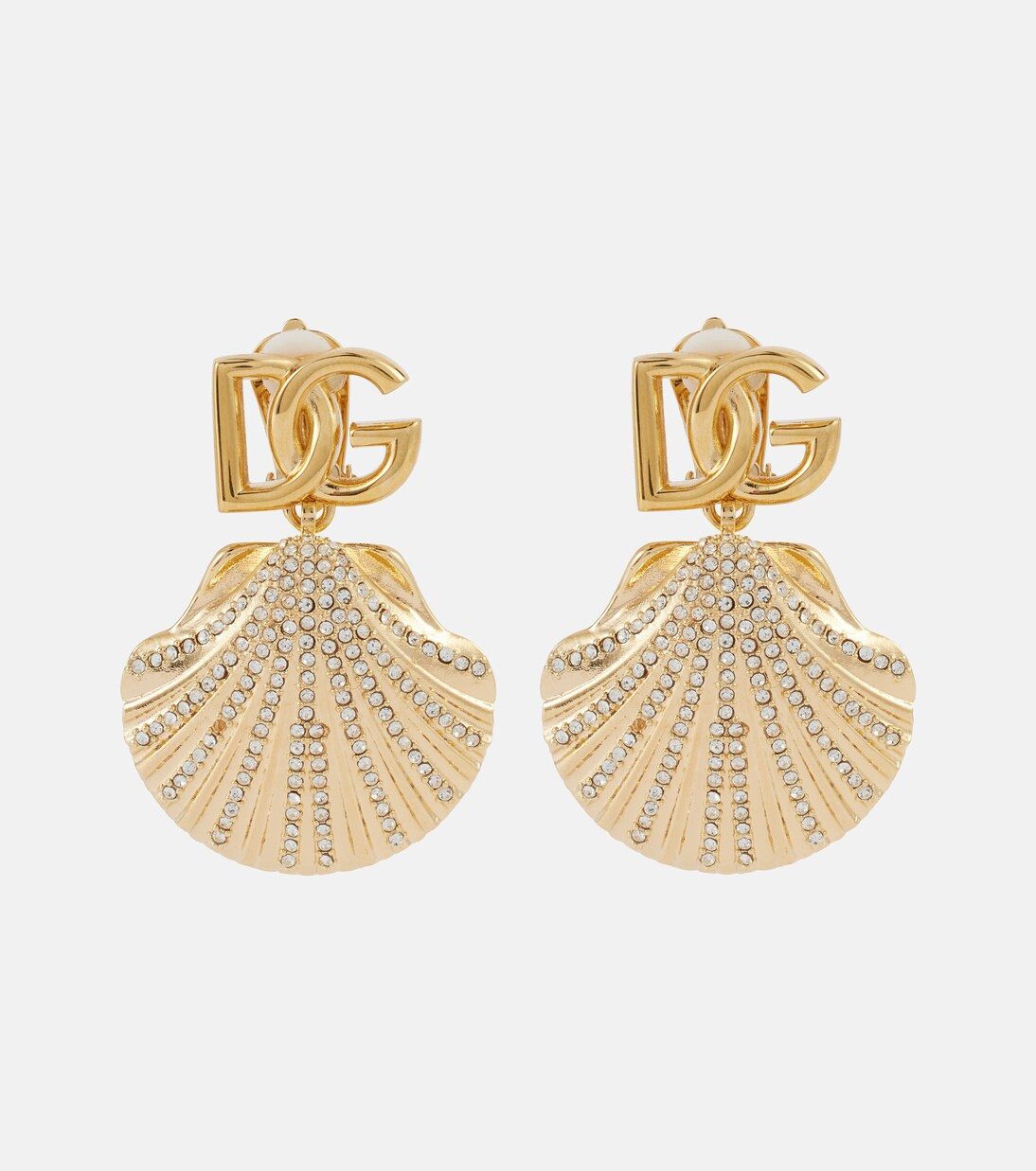 Capri DG embellished clip-on earrings | Mytheresa (INTL)