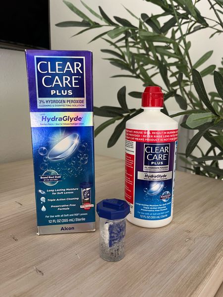 #ad I’m excited to let you know that the #clearcareplus Solution is back in stock @Target I use it nightly to clean and disinfect my lenses. #targetpartner #target #hydraglyde #contactlenssolution 

