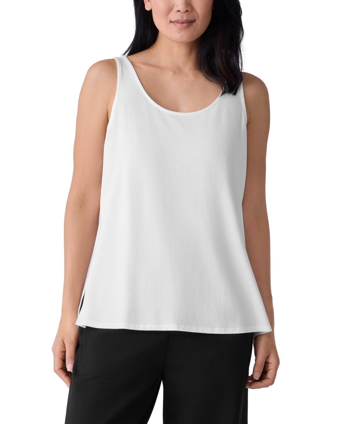 Eileen Fisher Women's Sleeveless Tank Top - White | Macy's