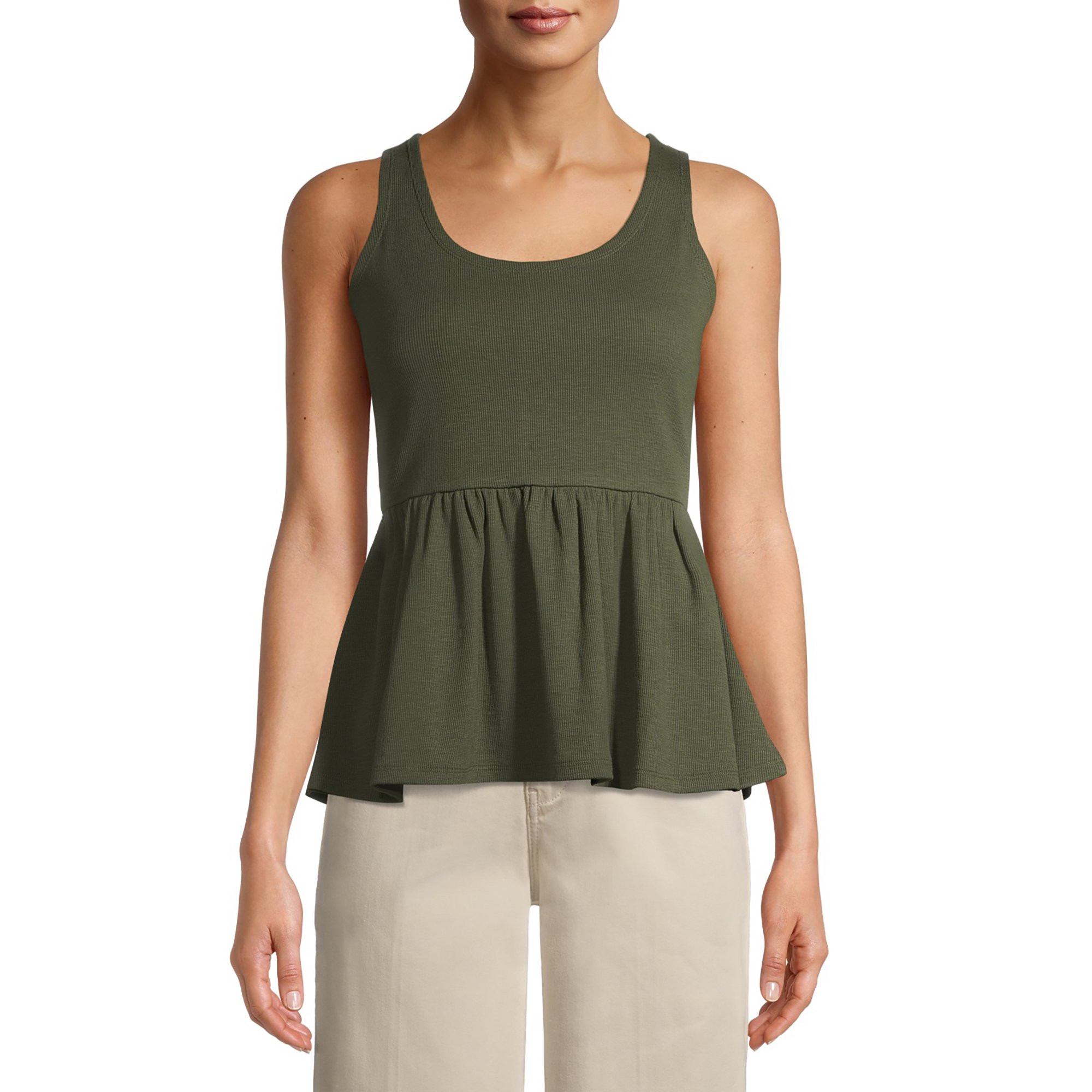 Time and Tru Women's Babydoll Peplum Top | Walmart (US)