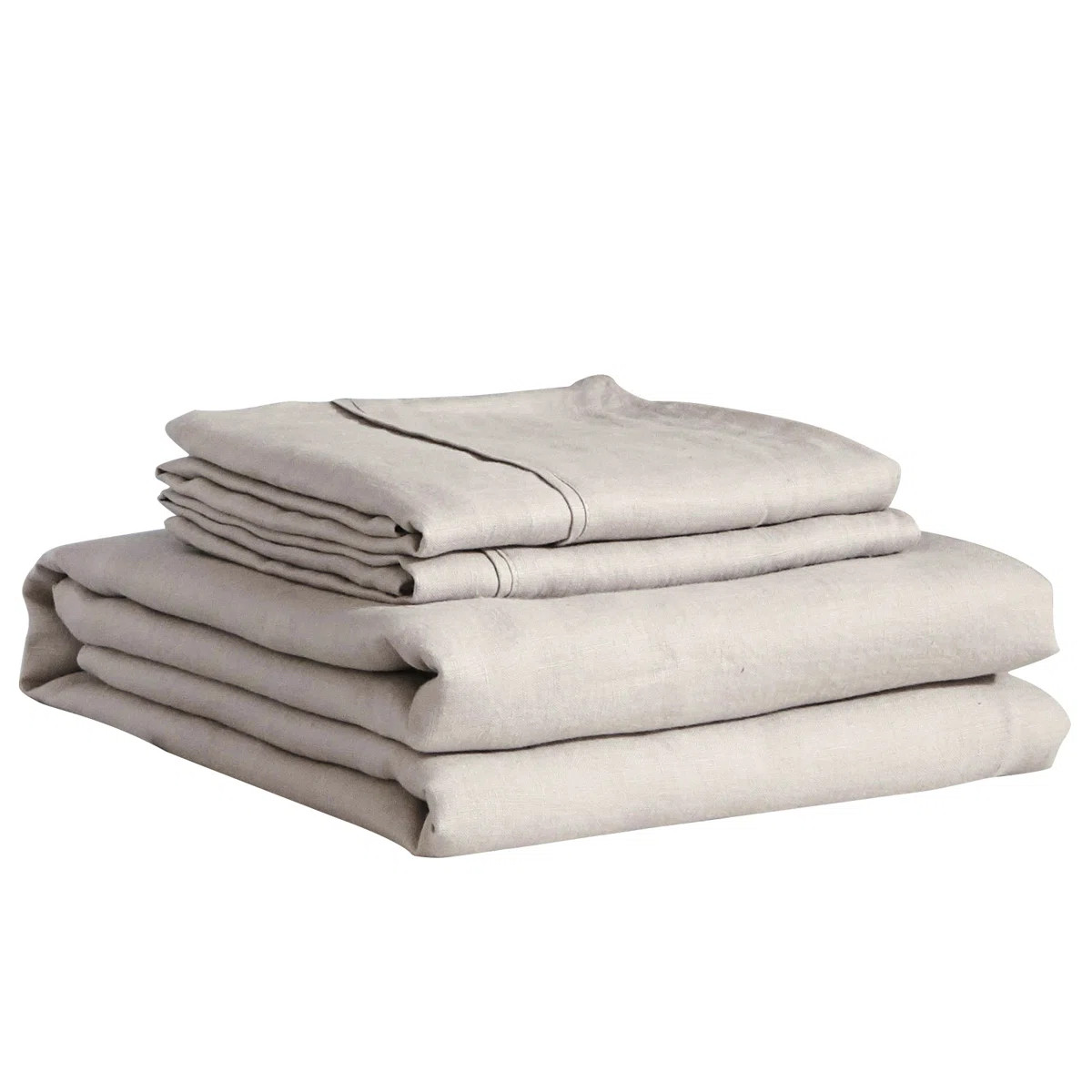 Lived in Look Duvet Cover Set, 100% Pure French Linen Made | Wayfair North America