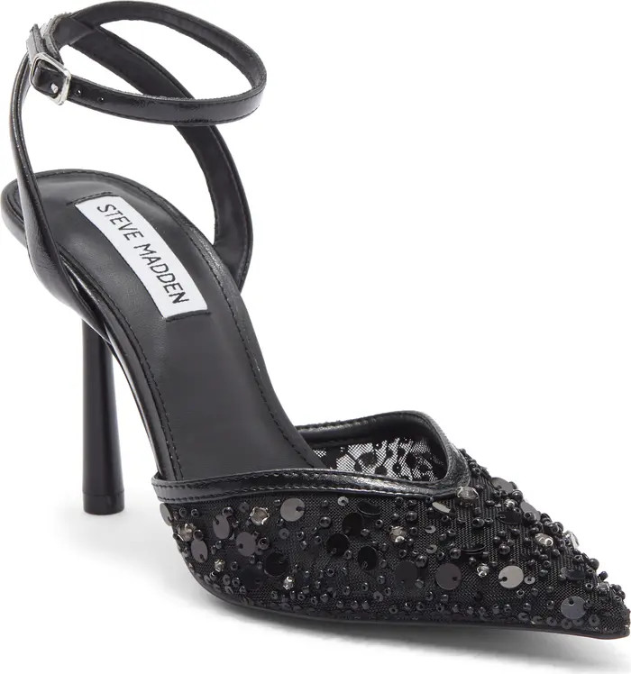 Steve Madden Sherrie Beaded Ankle Strap Pump (Women) | Nordstromrack | Nordstrom Rack