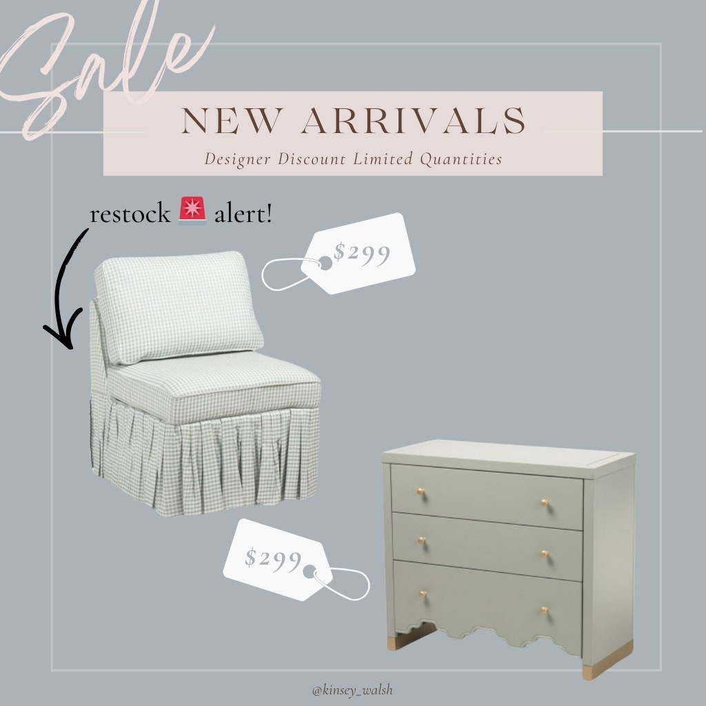 Ruffle skirted accent chair restock alert! 

#LTKHome #LTKSaleAlert
