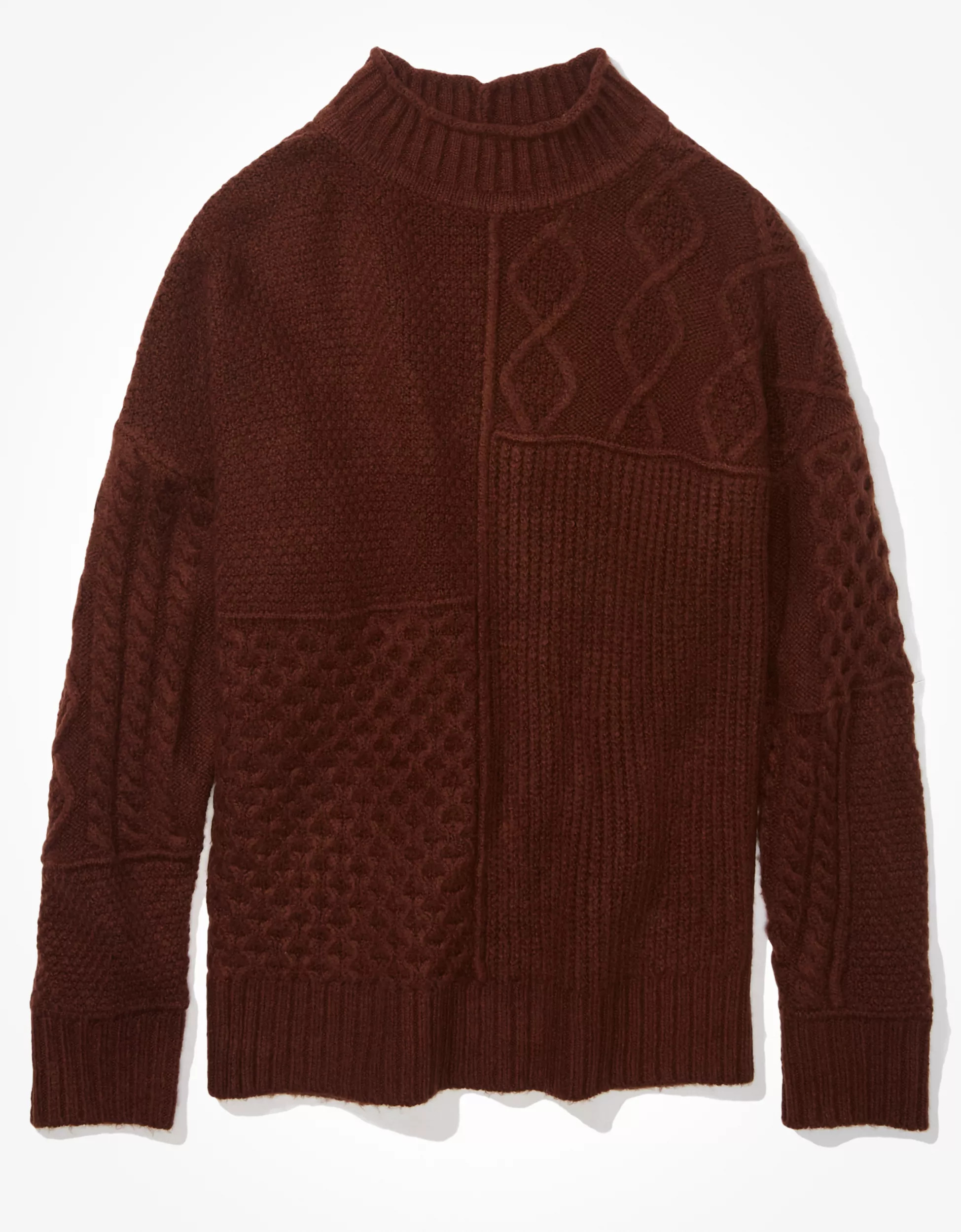 AE Soft & Cozy Mixed Stitch Sweater | American Eagle Outfitters (US & CA)