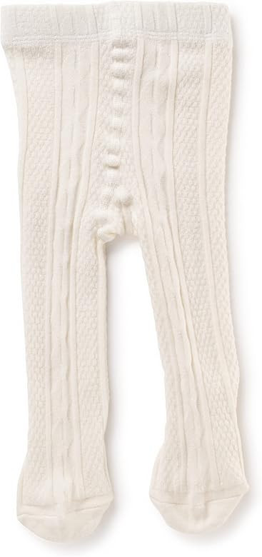 Silky Toes Luxurious Cotton Tights for Baby Girls 1 Pk Cable Knit Winter Footed Leggings | Amazon (US)
