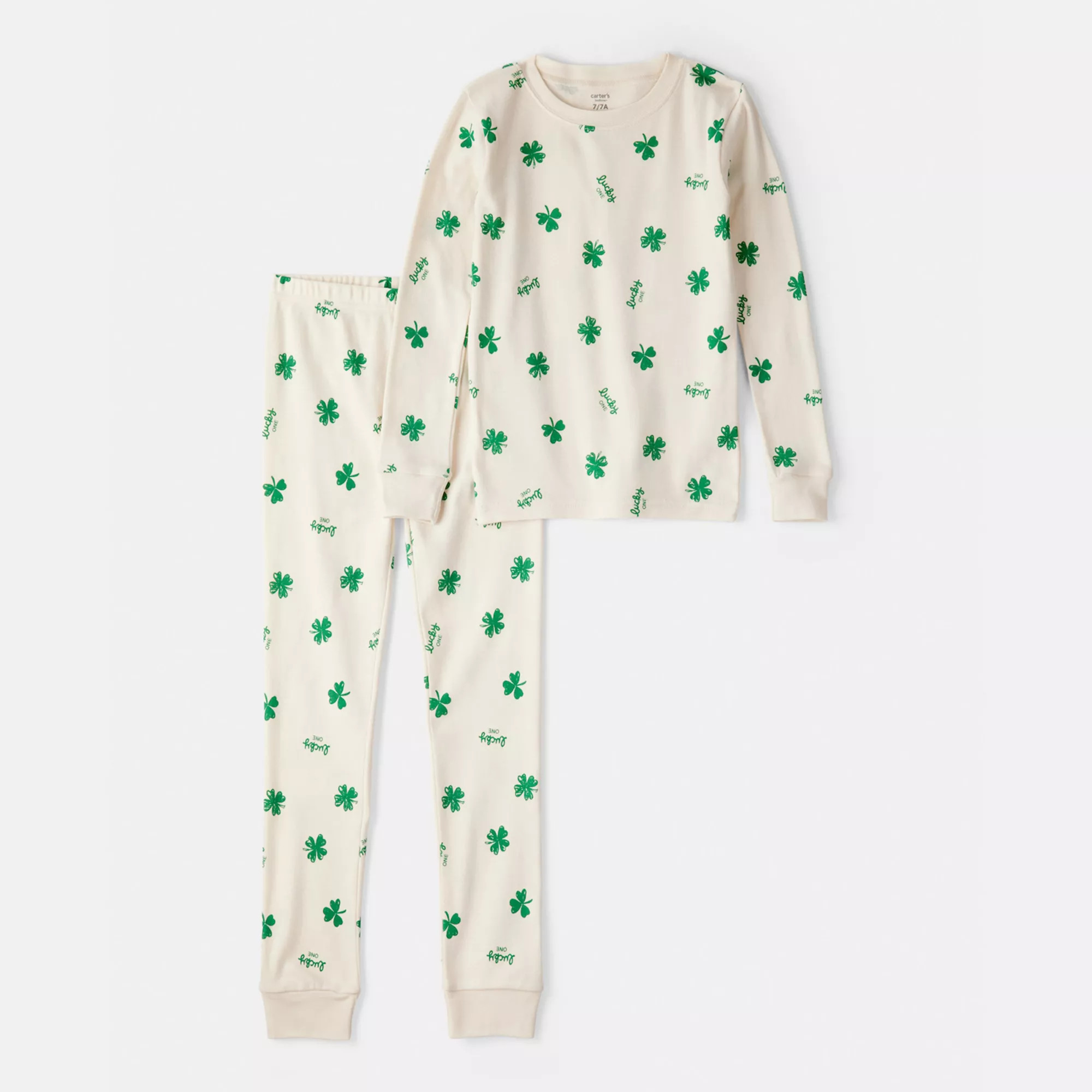 Girls 4-14 Carter's St. Patrick's Day 100% Cotton 2-pc. Pajama Top & Pajama Bottoms Set | Kohl's