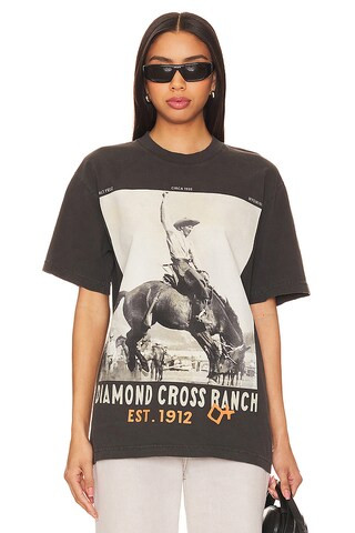 Diamond Cross Ranch Saddle Tee in Black from Revolve.com | Revolve Clothing (Global)