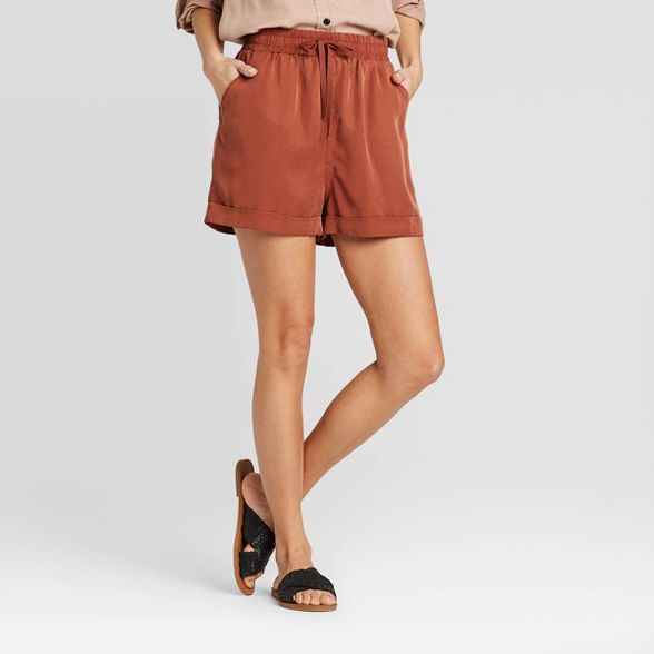Women's Mid-Rise Tie Front Utility Shorts - Universal Thread™ | Target