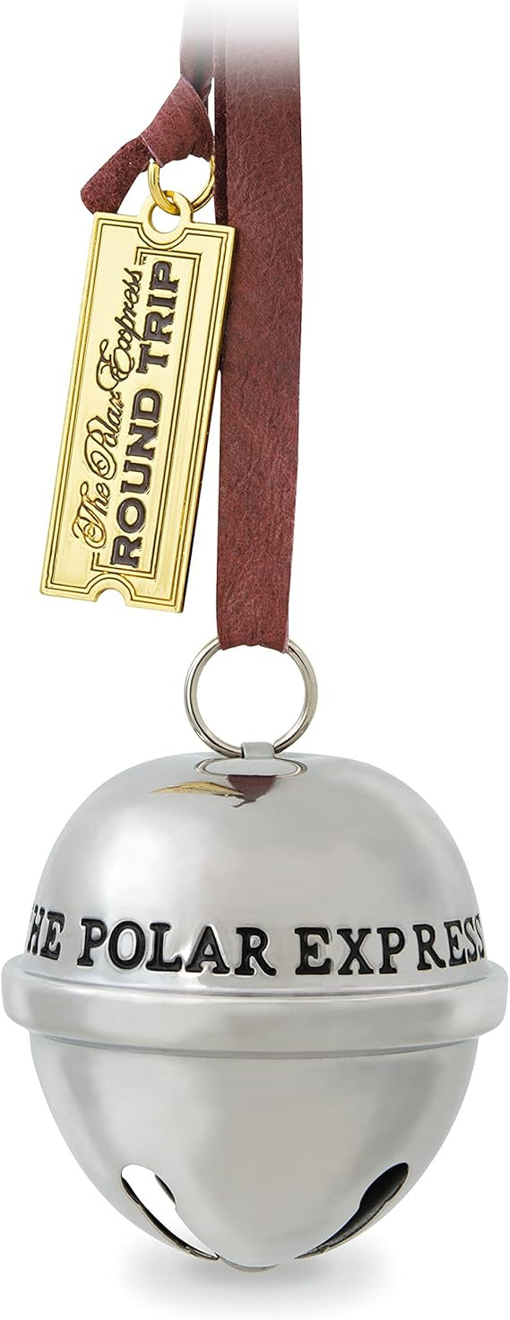 Hallmark Keepsake Christmas Ornament, Year Dated 2021, The Polar Express Santa's Sleigh Bell, Met... | Amazon (US)