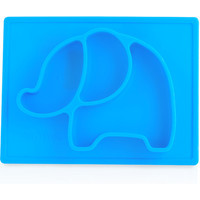 Sure Grip Miracle Mat All-in-One Feeding Placemat, Blue Elephant | Nuby (US)