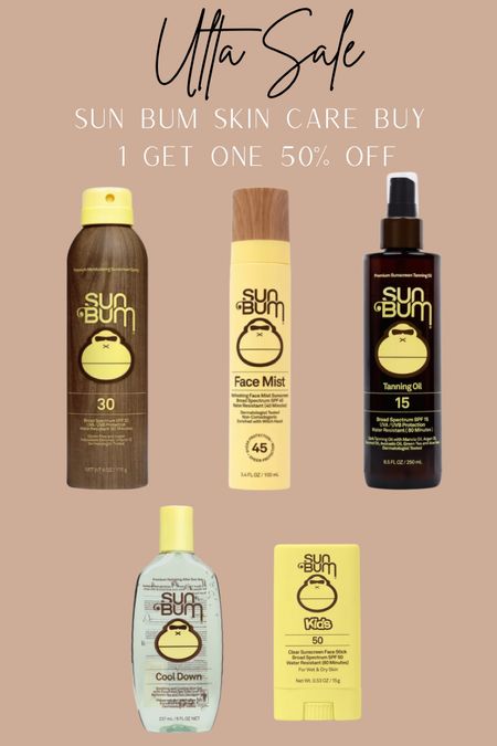 Ulta Sale: Sun Bum Buy One Get One 50% Off



Trending skin care on sale. Affordable viral sunscreen .

#LTKswim #LTKsalealert #LTKbeauty