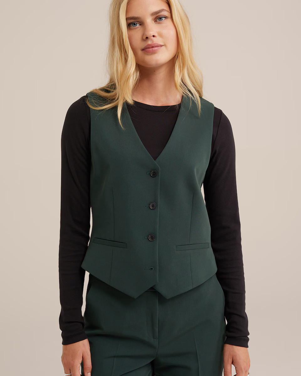 WE Fashion Gilet in Donkergroen | ABOUT YOU | ABOUT YOU NL