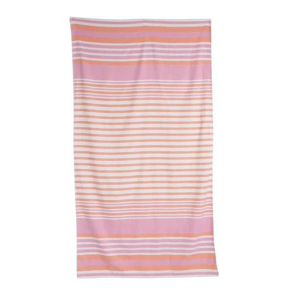 Better Homes & Gardens Beach Towel, Oversized Sand Resistant Peshtemal, Pink Stripe - Walmart.com | Walmart (US)