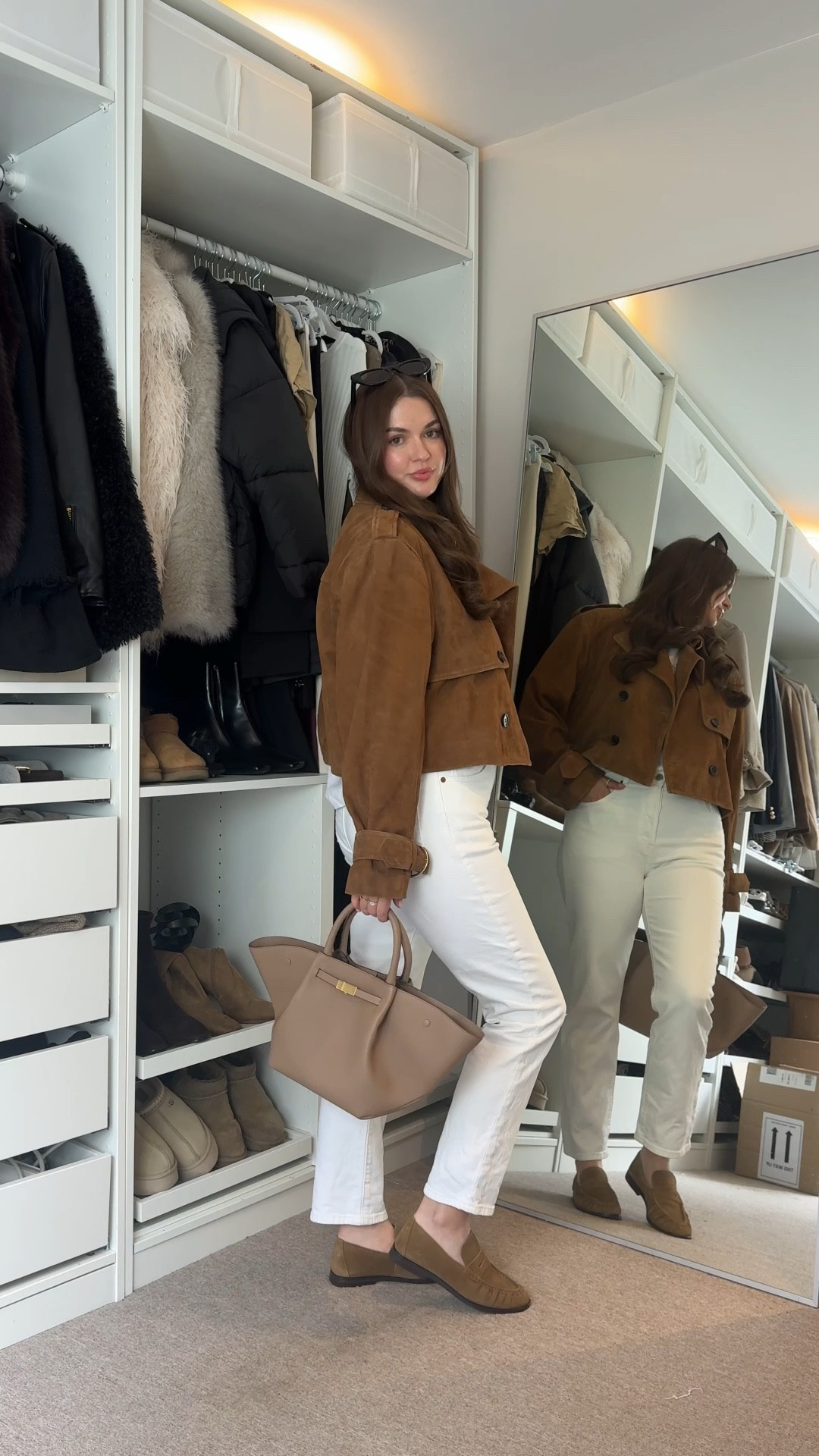 White, beige & tan suede outfit idea for spring 

#LTKuk #LTKstyletip #LTKspring