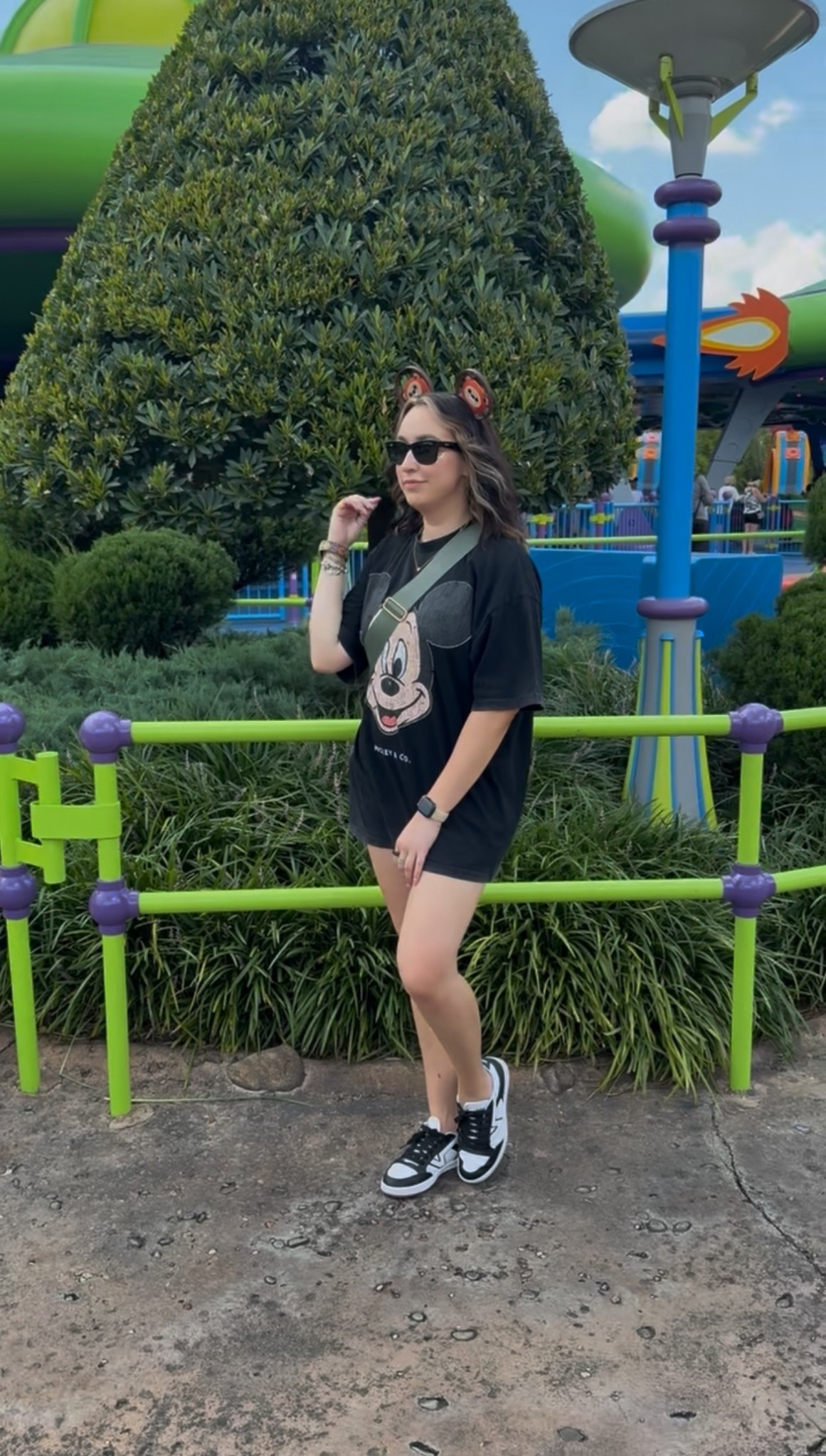 The cutest “Pooh-approved” Disney look for your everyday park. I’m wearing an XL shirt in Men’s for the oversized look. These vans have comfy cushion- I added similar type!