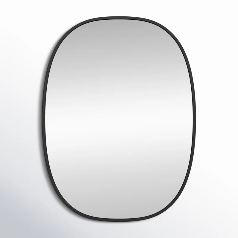 Sabine Metal Curved Oval Wall Mirror | Wayfair North America