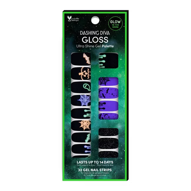 Dashing Diva Gloss Nail Art - Glow Potion - 32ct | Target