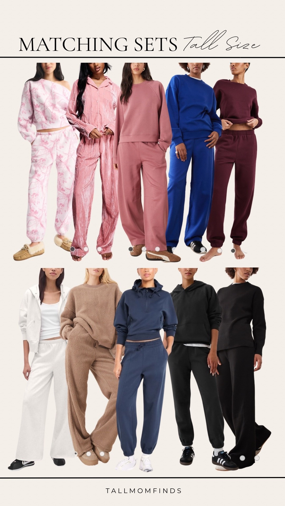 Tall size matching sets that actually fit the way they should. 

From cozy lounge looks to elevated everyday outfits, these sets bring the length, the comfort, and the effortless style tall girls have been waiting for. Perfect proportions, perfect confidence every time.

#LTKTall #LTKSaleAlert #LTKFindsUnder50