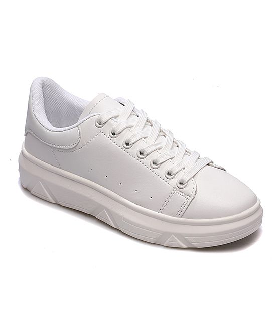 Pattrily Women's Sneakers white - White Platform Sneaker - Women | Zulily