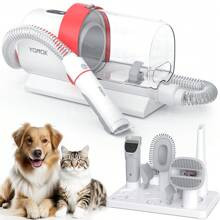 Pet Hair Vacuum Cleaner Dog Grooming Kit L Dust Cup kpaW Powerful Vacuum With Suction Modes For Dogs Cats And Other Animals Low Noise Design With El | SHEIN
