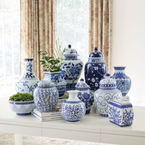 Blue & White Chinoiserie Vase Collection | Ballard Designs, Inc.