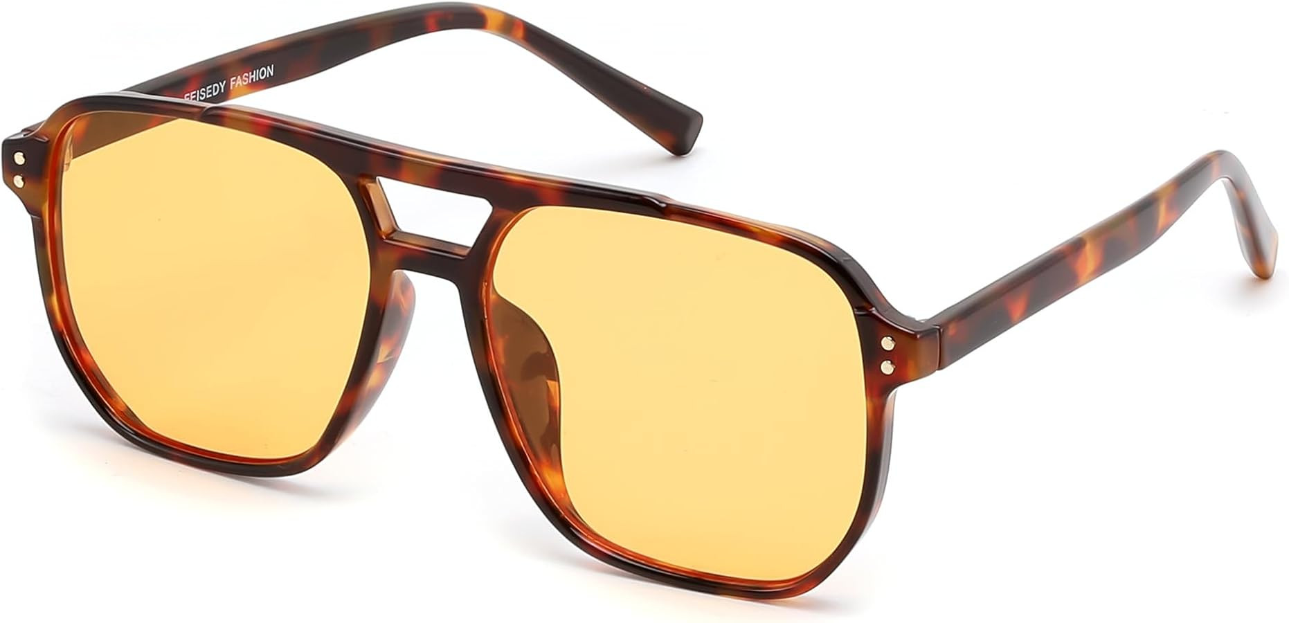 FEISEDY Retro Square Aviator Sunglasses Women Men 70s Vintage Trendy Plastic Frame Sun Glasses B2... | Amazon (US)