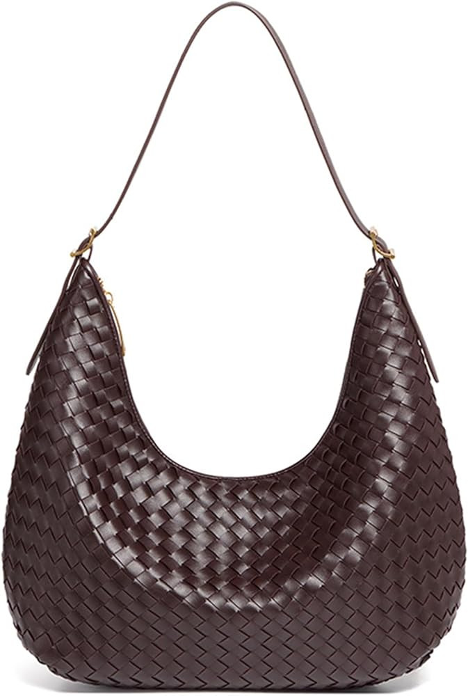 Shoulder Handbags Shoulder Bag for Women Totes Woven Vegan Leather Bag Hand Bag Working Lightweig... | Amazon (US)